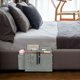 thumbnail image 2 of 1pc Housedhold Sofa Bedside Felt Hanging Bag Storage Pouch Oragnizer Bedside Storage Holder for Home (Light Grey), 2 of 4
