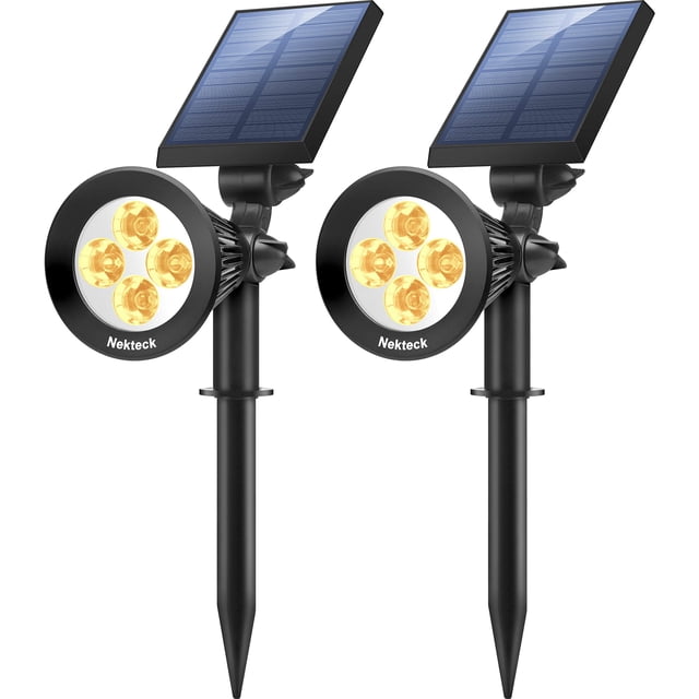 Luces solares Nekteck 2 en 1 para exteriores, impermeables, 2 unidades