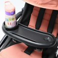 thumbnail image 2 of Universal Stroller Snack Tray Pushchair Cup Holder with Adjustable Buckle and Hooks, Removable Multifunction Stroller Organizer for Most Pram with Rou, 2 of 5