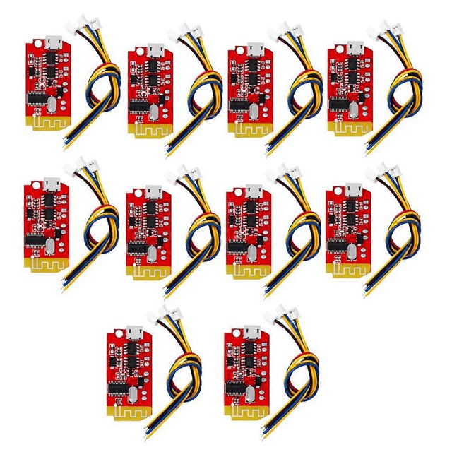 10PCS CT14 Stereo Bluetooth 4.2 Power Amplifier Board Module 3.7v 5V 5W+5W with Charging Port for Re