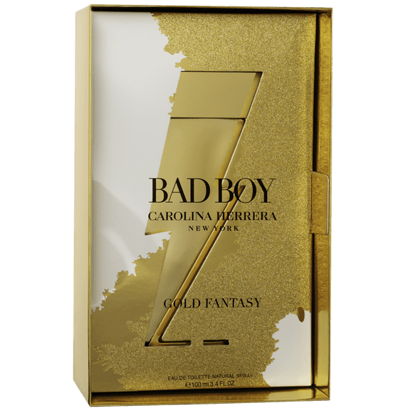 Carolina Herrera Bad Boy Gold Fantasy 100 ml eau de Toilette pour Hommes.