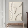 thumbnail image 4 of Póster de pared con fondo artístico de Morandi geométrico Wabi sabi tridimensional abstracto moderno, pintura decorativa en lienzo para el hogar, 4 of 5