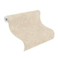 thumbnail image 5 of Advantage Minori Beige Leaves Wallpaper, 20.9-in by 33-ft, 57.48 sq. ft., 5 of 5