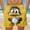 Yellow, variant on BRGZLK Mens Beach Shorts Summer Drawstring Waist Funny Cute Duckling Expression Print Summer Swim Trunks Novelty Beachwear Sports Vacation Shorts with Pockets