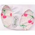 thumbnail image 6 of Serdomi Girls Adjustable Double Strap Swimsuit for Kids Pink Cherry Print Bathing Suit Size 8, 6 of 7