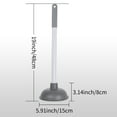 thumbnail image 5 of Unique Bargains Toilet Bowl Plunger with Holder Pump Bathroom Cleaning Gray 3 Pcs, 5 of 5