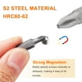 thumbnail image 4 of Uxcell 10pcs PH2 Punta de Destornillador Phillips 1/4" Hex Shank 25mm/1" Longitud Magnética Bits de Cabeza Cruzada Hex Bits de Acero S2, 4 of 7