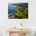 thumbnail image 2 of COMIO Pebble Beach Golf Course Wall Art Pictures - Pebble Beach Wall Art for Living Room Bedroom Bathroom Home Decorations Framed Artwork Canvas Prints, 2 of 4