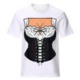 thumbnail image 3 of Pompotops Blouse Décontractée Mode Femme Imprimé Oktoberfest Col Rond T-Shirt Blouse Imprimée Tee Liquidation, 3 of 4