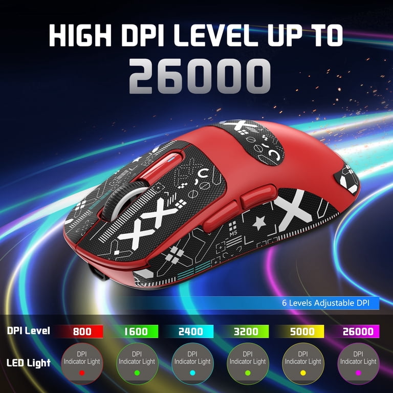 【中古】GAMS NOTE チェックパンツ サイズM レッド ゲームノート[19][240019513950] ATTACK SHARK X3 Lightweight Wireless Gaming Mouse with Anti Slip