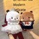 thumbnail image 2 of Versión de vestido de novia Bubu Panda de peluche de dibujos animados periféricos oso panda muñeca Kawaii peluche suave almohada juguete niños regalos de Navidad, 2 of 5
