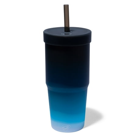 

Silipint: Silicone 32oz Tumbler: Moon Beam - Reusable Unbreakable Cup Flexible Hot/Cold Airtight Lid Travel Safe