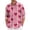 Pink, variant on Fgvctg Valentine's Day Shirts for Men Long Sleeve Cotton Button Down Shirts Dressy Date Day Love Heart Print Collared Blouse Oversized Business Casual Outfits Hot Pink XL