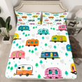 thumbnail image 2 of Erosebridal Happy Camping Full Sheet Sets,Camper Rv Car Bedding Full Size,Cartoon Decoration,Lightweight,4-Piece, 2 of 7