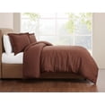 thumbnail image 5 of Brooklyn Loom Solid 100% Linen 3-Piece Full/Queen Duvet Set in Brown, Linen , Adult, All Season, OEKO-TEX Certified, 5 of 9