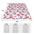 thumbnail image 3 of Salouo Forest Mushrooms1 Print Bed Blankets,Flannel Blanket Comfortable Air Conditioning Blanket Lightweight Blanket for Sofa Bed Travel & Couch -60"x50", 3 of 8