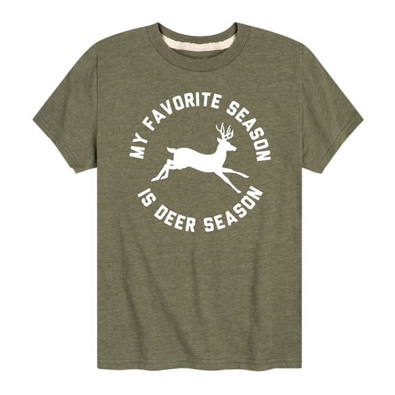 Instant Message - My Favorite Season Is Deer Season - Youth Short Sleeve Tee