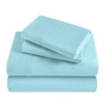 thumbnail image 2 of Superior 4-Piece Rayon From Bamboo Light Blue Sheet Set, King, 2 of 7