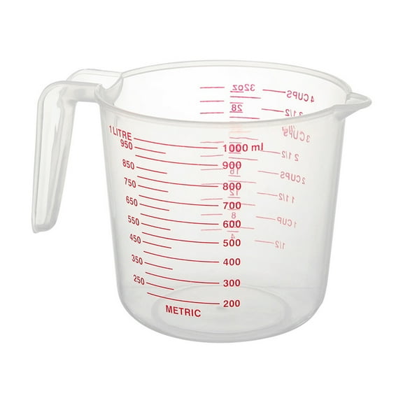 1000ML Plastic Measuring Cup with Handle Spout Precise Scale BPA Free Cooking Baking Liquid Flour Powder Measurement Cup Kitchen Gadgets
