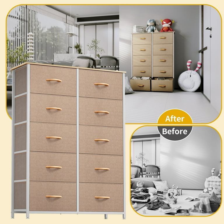 beige fabric dresser Amazon.com: VredHom Fabric Dresser for Bedroom, Tall Skinny Dresser with 6 Drawers, Storage Organizer Tower, Steel Frame Wooden Top for Closet, Living Room, Hallway(Beige) : Home & Kitchen