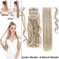 thumbnail image 3 of Benehair Clip in Ponytail Extensions for Women Wrap Around Long Thick Straight Curly Hairpiece, 3 of 13