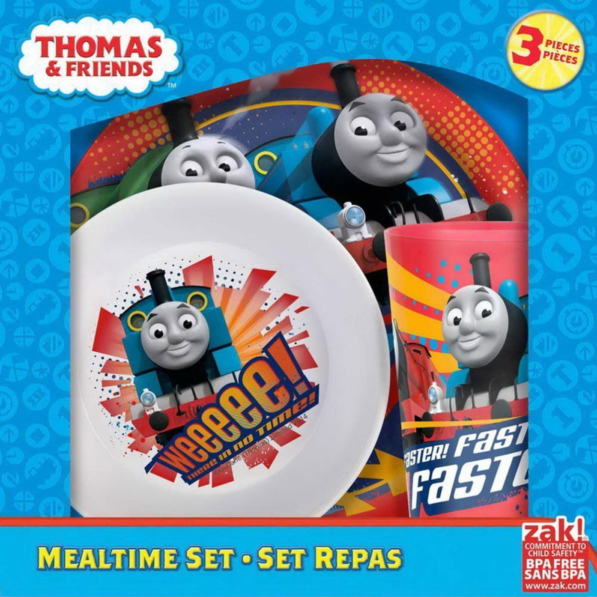 Thomas The Train Tank & Friends kid WATER SPORT BOTTLE DIVIDER PLATE & CUP ZAK 