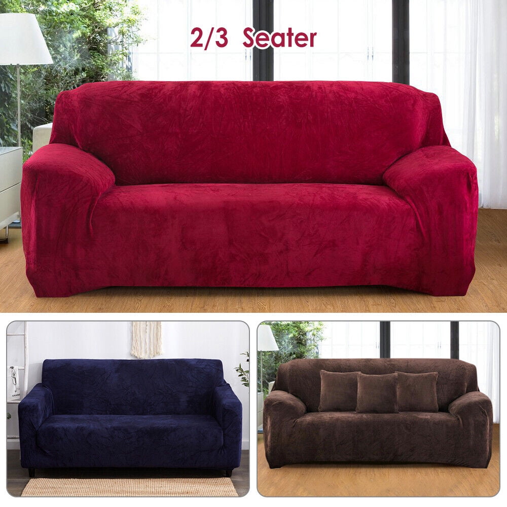 kydely 2023 New Stretch Thick Plush Couch Covers, 2/3 Seater Couch