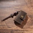 thumbnail image 4 of Jiibva Tiny Leather Notebook Travel Pocket Notepad Portable Steno Book Vintage Small Journal for Officel Writing Plan Memo, 4 of 7