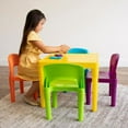 thumbnail image 2 of MesaSe Kids Plastic Table and 4 Chairs Set  Vibrant Colors for Children, 2 of 7