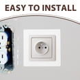 thumbnail image 2 of SHISUYAN 6pcs Convenient Light Switch Cover Electrical Wall Plate Portable Decoration Hole Cover (86 Type), 2 of 8