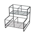 thumbnail image 1 of Organizador de Jarabes de Café Soporte de Botellas Estante de Metal de Dos Niveles Estante para Condimentos y Dispensador de Jarabes Fabricado en, 1 of 7