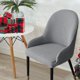 thumbnail image 4 of Funda elástica para silla LIUYMXG con respaldo orejero reutilizable para comedor banquete decoración del hogar gris claro, 4 of 5