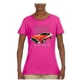 thumbnail image 2 of Ford '76 Gran Torino Vintage Car Cars and Trucks Womens Graphic T-Shirt, Fuschia, Small, 2 of 3