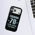 thumbnail image 2 of DistinctInk MagSafe Tough Case for iPhone 17 Pro Max (6.9") - Turning 70 is Like Turning 21 in Celsius - Shockproof Drop Protection MagSafe Compatible Cover, 2 of 11