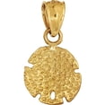 thumbnail image 2 of Sand Dollar Charm Diamond-Cut 14k Gold 14mm, 2 of 2