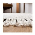 thumbnail image 4 of SAFAVIEH Natura Calanthia Geometric Fringe Area Rug, Ivory/Black, 4' x 6', 4 of 5