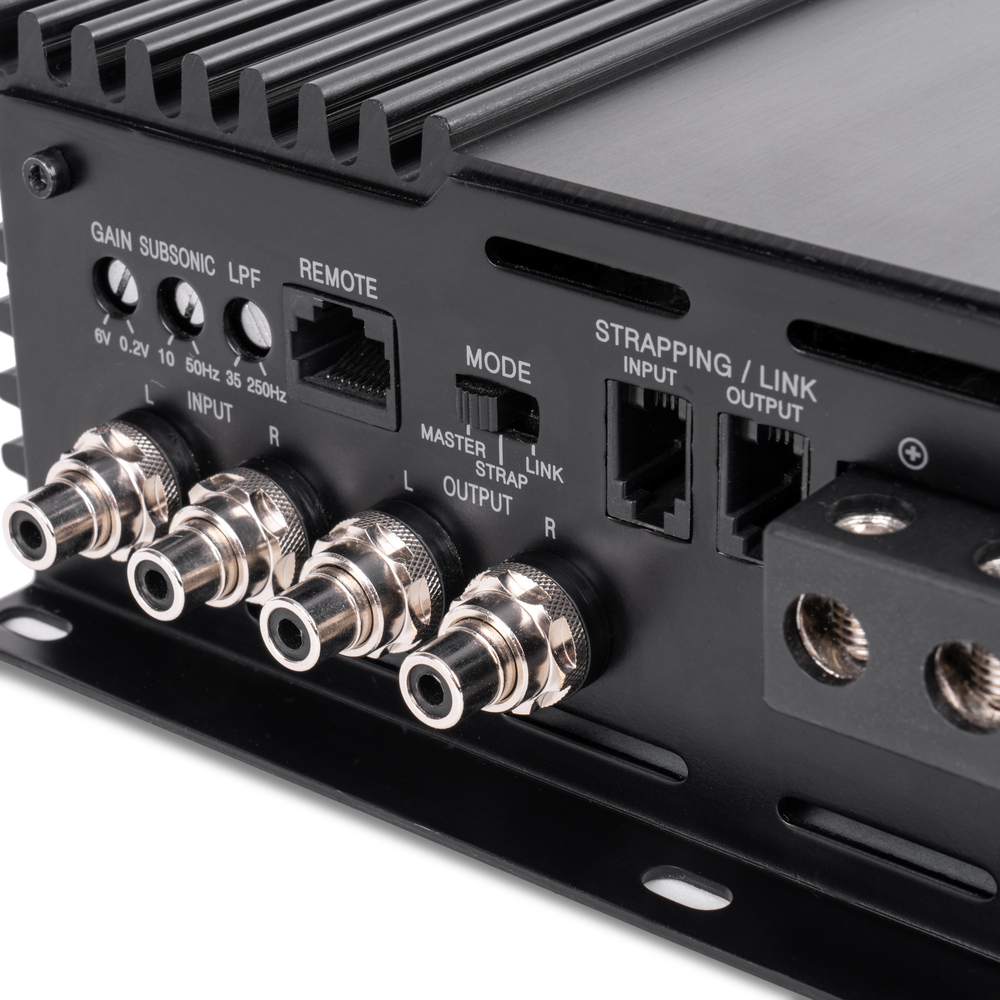 NVX XCA6K XC-Series Korean Competition Class-D Monoblock Amplifier w/ LED Remote Bass Knob 6000W RMS