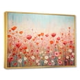 thumbnail image 2 of Designart "Oasis Of Vibrant Blooms II" Flower Floater Framed Wall Art Living Room, 2 of 5