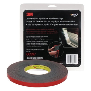 3M 06397, 1/2 inch Black Attachment Tape, 60 mil Thick