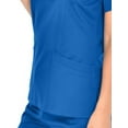 thumbnail image 2 of Mini Marilyn Women's 4-Way Stretch V-Neck 3 Pocket Scrub Top, 2 of 2