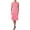 Pink, variant on RACHEL ROY Womens White Sleeveless Jewel Neck Midi Sheath Formal Dress Size: 2