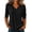 Black, variant on Fengactive Womens V Neck Top Long Sleeve Slub Texture Relaxed Fit Casual Basic Tee