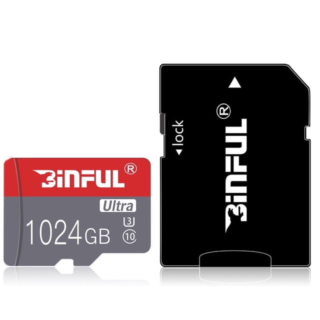 Memoria Micro SD de 1024 GB ultra rápida: U3, V30, UHS-I, C10, soporte 4K/Full HD, apta para smartphones, cámaras, computadoras y gaming