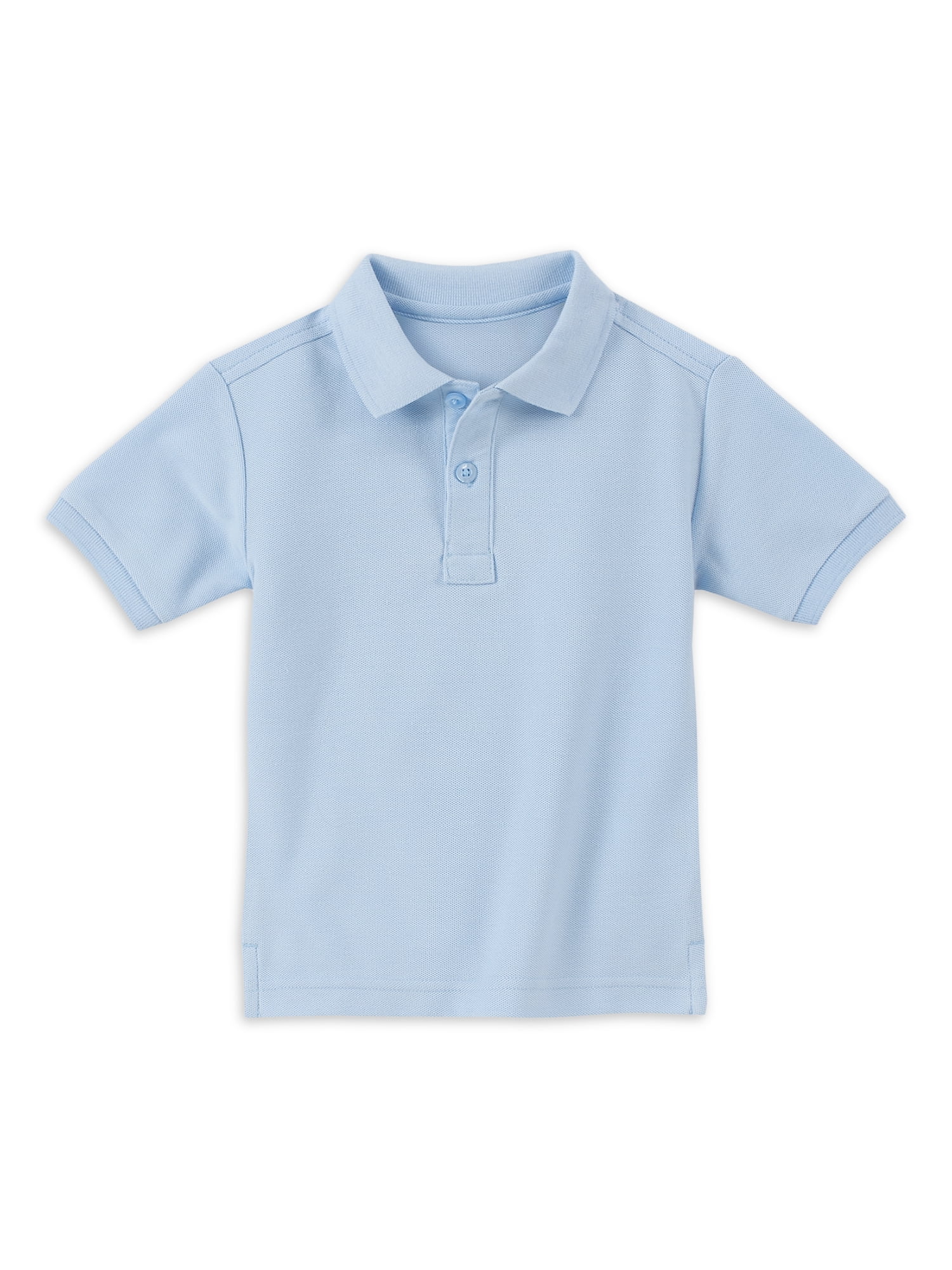 CHAPS Boys School Uniform Short Sleeve Double Pique Polo Shirt With ...