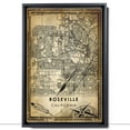 thumbnail image 2 of Roseville Vintage Map Prints Canvas, California Map Art Canvas, Canvas, Roseville Map City style vintage Canvas , Canvas Wall Art, Street Map Artwork Canvas, 2 of 6