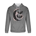thumbnail image 4 of WXLWZYWL Funny Halloween Hoodies for Men Bat Design Shirt for Men with Pocket Drawstring Sweatshirt Hooded Costumes Pullover Tops Plus Size, 4 of 5