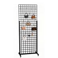 thumbnail image 1 of FixtureDisplays® Metal Stand Gridwall Display Sturdy Metel Wire Merchandiser Rack Floor Stand (10054+15809) x 1PK, 1 of 4