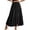 Black, variant on Tqcoqu Midi Skirts for Women Flowy High Waisted Skirts Elastic Casual Skirts for Women with Decoration Drawstring,Army Green,Women's S-XXL