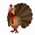 thumbnail image 2 of Toon Thanksgiving Turkey Wall Mural Decal by Wallmonkeys Vinyl Peel and Stick Graphic (18 in H x 15 in W), 2 of 4