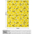 thumbnail image 3 of Bee Throw Blanket - Soft Flannel Bee Blankets for Girls Boys Kids Bee Lovers - Warm Bee Throw Blankets for All Season Lap, Chair, Sofa - 50"x40", 3 of 6
